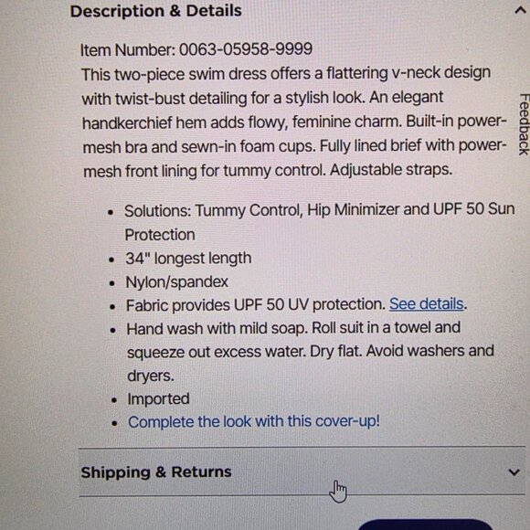 Roman's-2 piece 365 Swim Suit - Picture 5 of 5